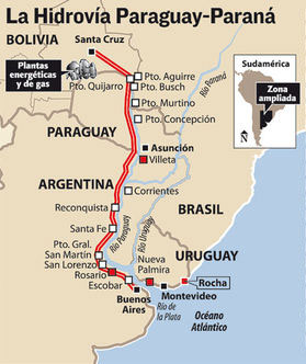 Resultado de imagen para hidrovia paraguay-parana