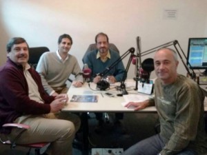 Guillermo Dutack y Javier Calliari con Rodolfo Fiadone y Fabio Contino