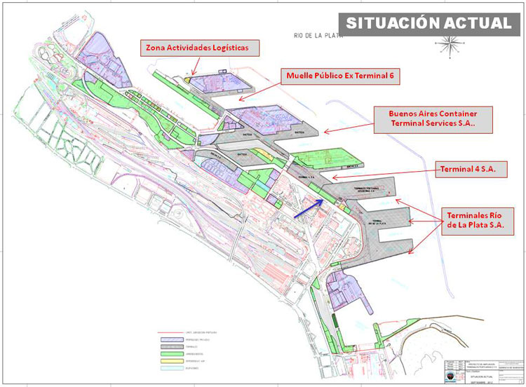 Situacion actual Puerto de Buenos Aires