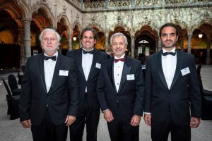 Patrick Campbell, Julio Delfino, Javier Dulce y Alfonso Mingo Jozami, en el encuentro de Fonasba